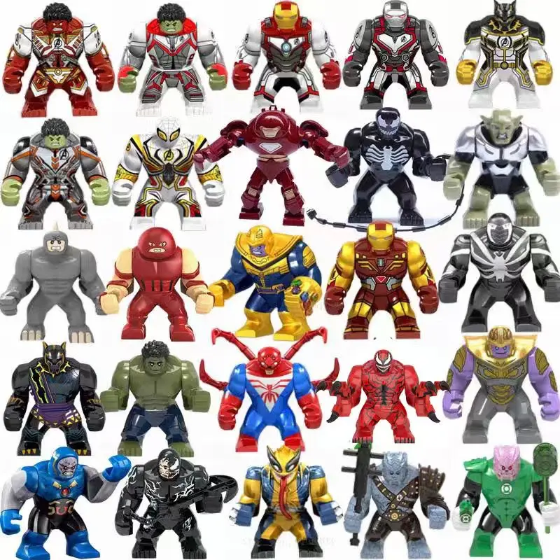 Figurines de super héros Marvel, personnages d'anime, Spider Man, Thanos,