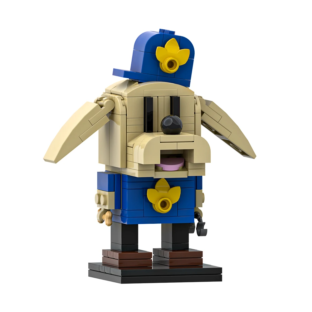 MOC film animé chien homme modèle blocs de construction chien
