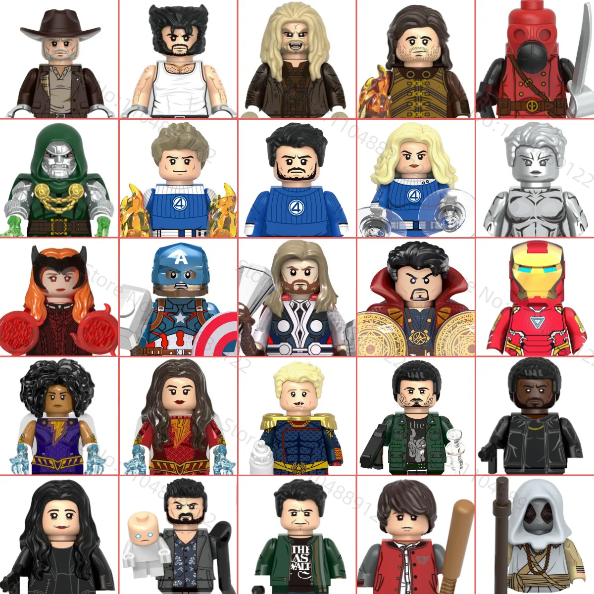 Nouveaux produits Marvel poupées humanoïdes Thor Iron Man Homelander Billy