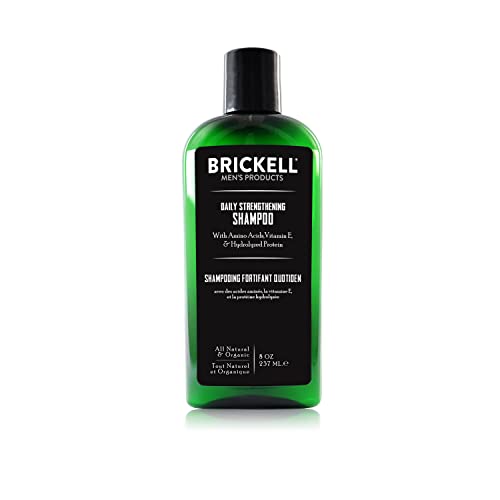 Brickell Men's Products Shampooing Fortifiant Quotidien, Naturel et Bio avec