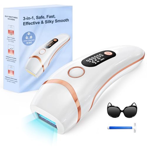 ZKMAGIC IPL Appareil d'épilation laser pour hommes et femmes, 999,900